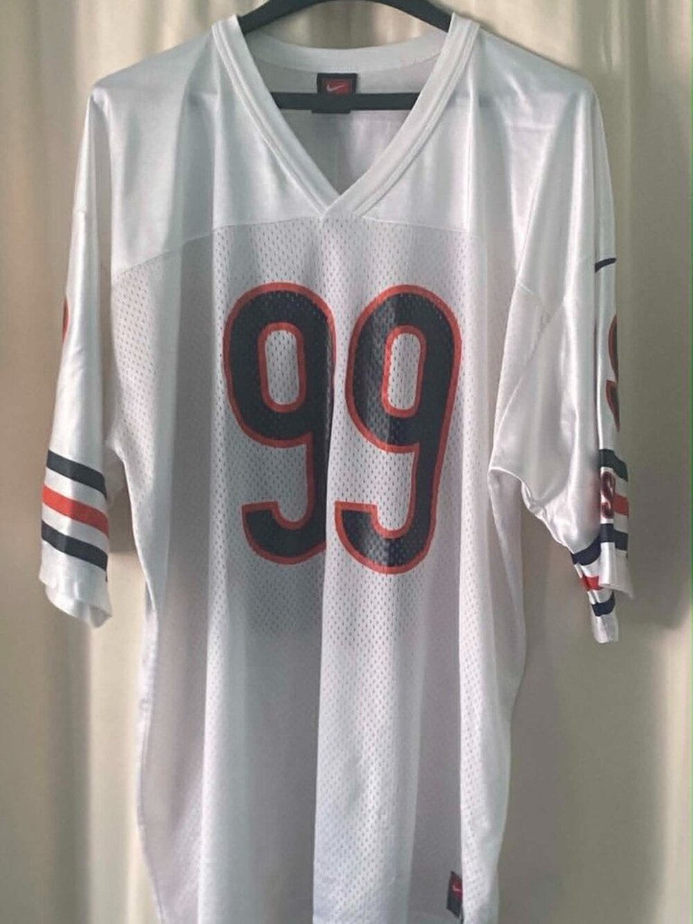 Vintage Y2K Nike Team Jim Flanigan #99 Chicago Bears Jersey USA Made XL